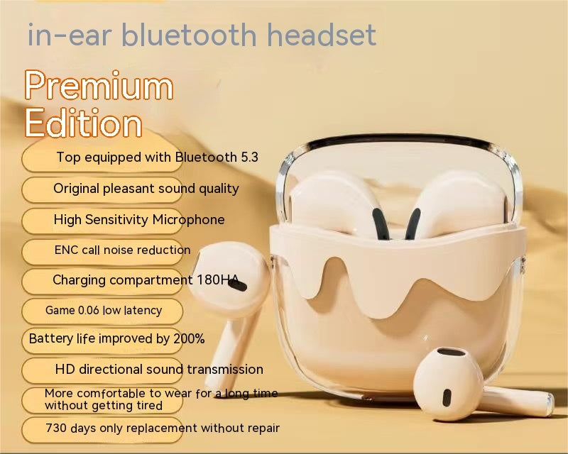 Headset For Women Good-looking High Sound Quality Anti-noise Girls Cute Fairy Painless Wear