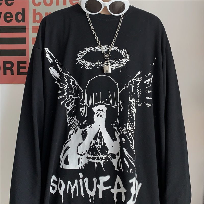 Retro Hip Hop Style Bottoming Shirt Trendy Handsome High Street Spring And Autumn Tops