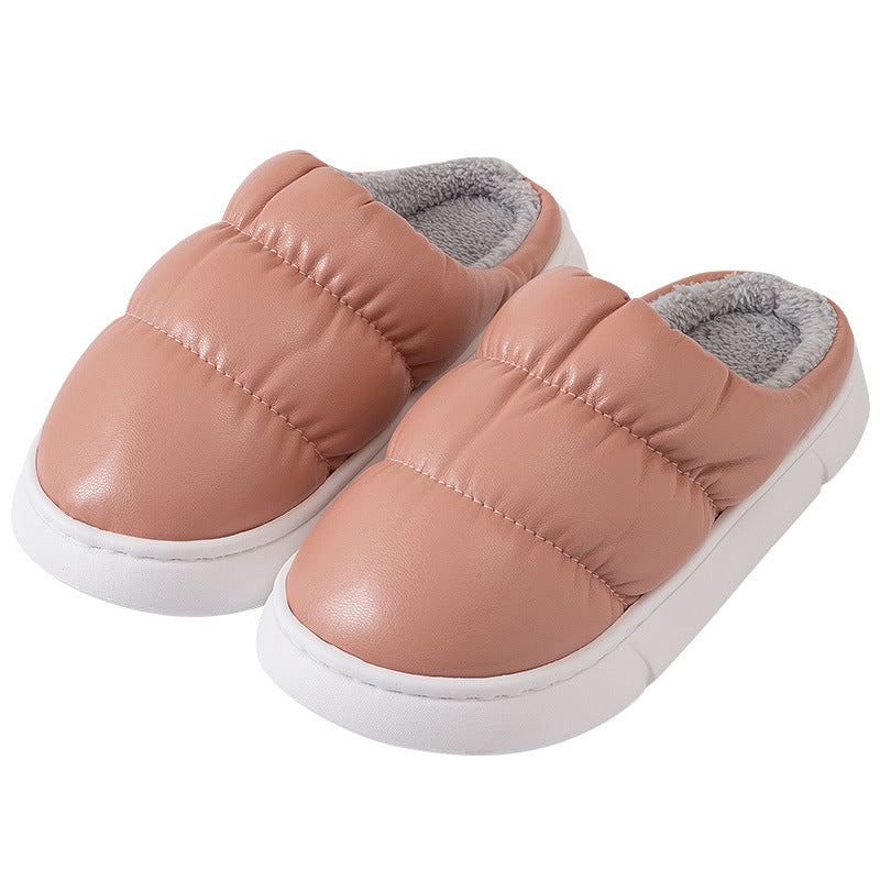 Home Slippers Women Soft Waterproof Non-slip Shoes Winter
