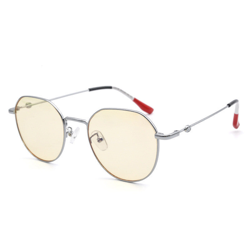 Multilateral round anti-radiation and UV-proof leg glasses