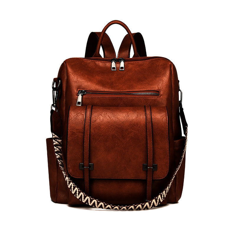 Retro Women's Backpack High-grade Soft Leather