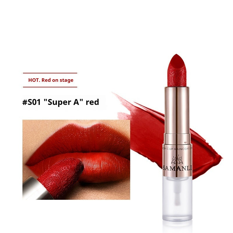 Solid Color Raincoat Lipstick No Stain On Cup Matte