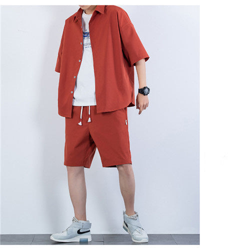 Short Sleeve Shorts Suit Sports Two-piece