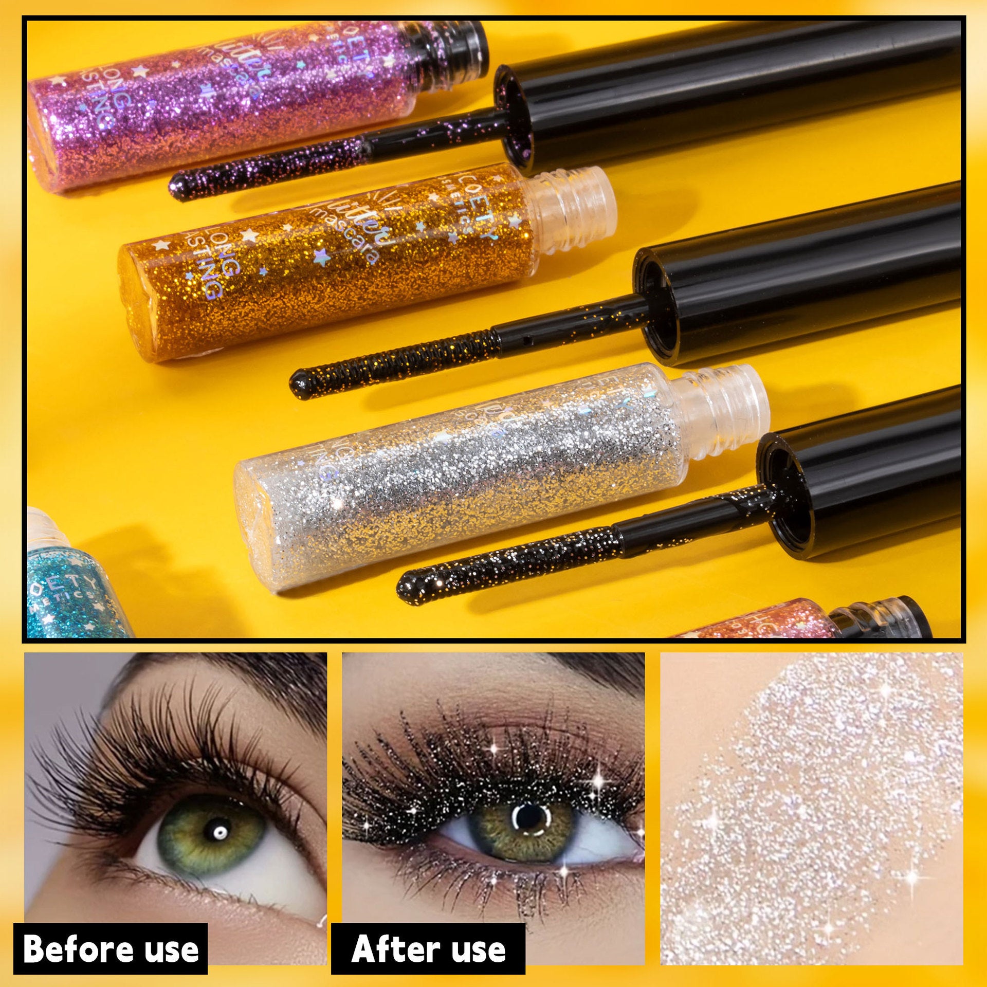 Color Mascara 5 Colors Waterproof Not Smudge