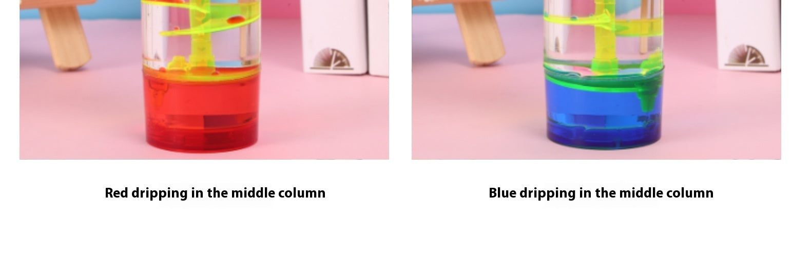 Creative Column Rotary Wheel Oil Drop Hourglass Jelly Color