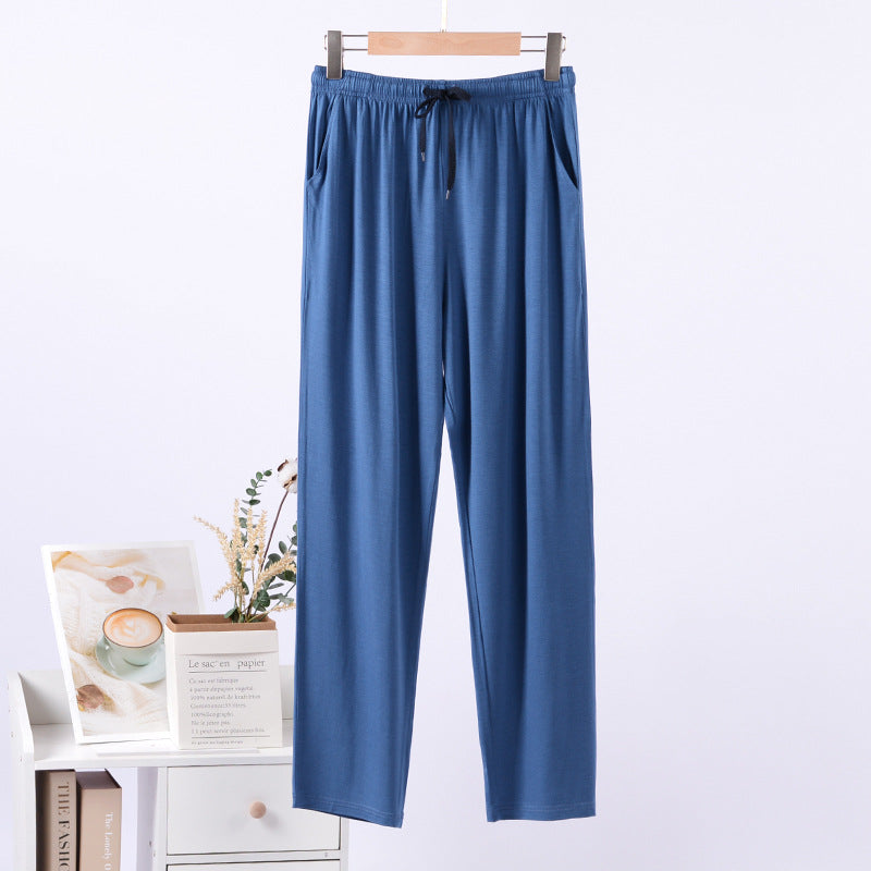 Men's Ice Silk Modal Men's Pajama Trousers Home Pants