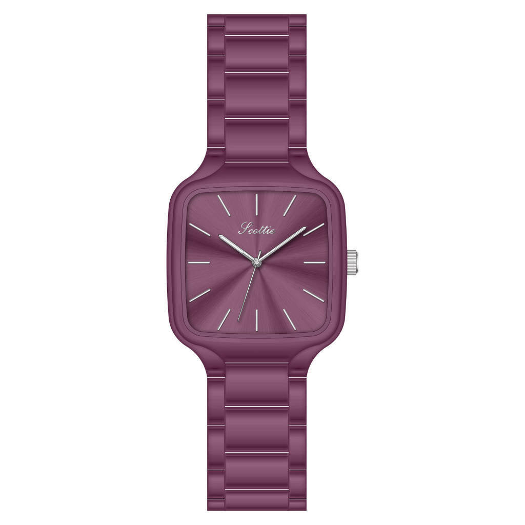 Legatto Women’s Waterproof Quartz Watch – Stylish Square Dial, Elegant Pink Design