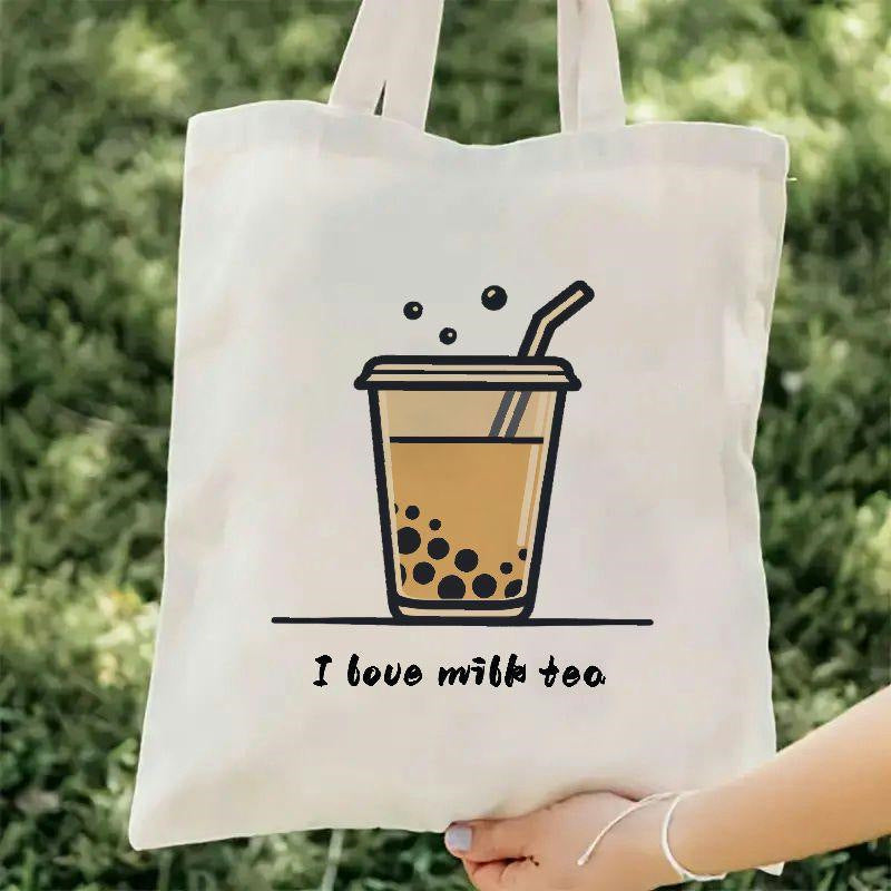 Creative All-match Printed Cute Portable Canvas Bag