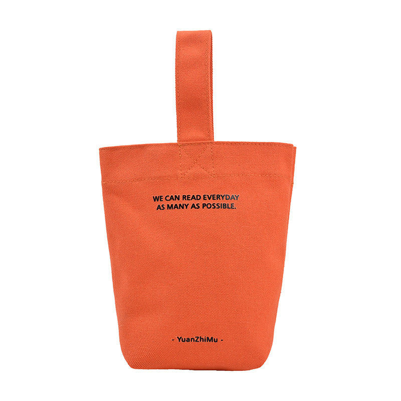 Canvas Lunch Solid Color Canvas Bag