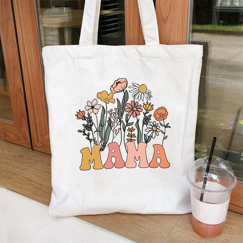 Creative All-match Printed Cute Portable Canvas Bag