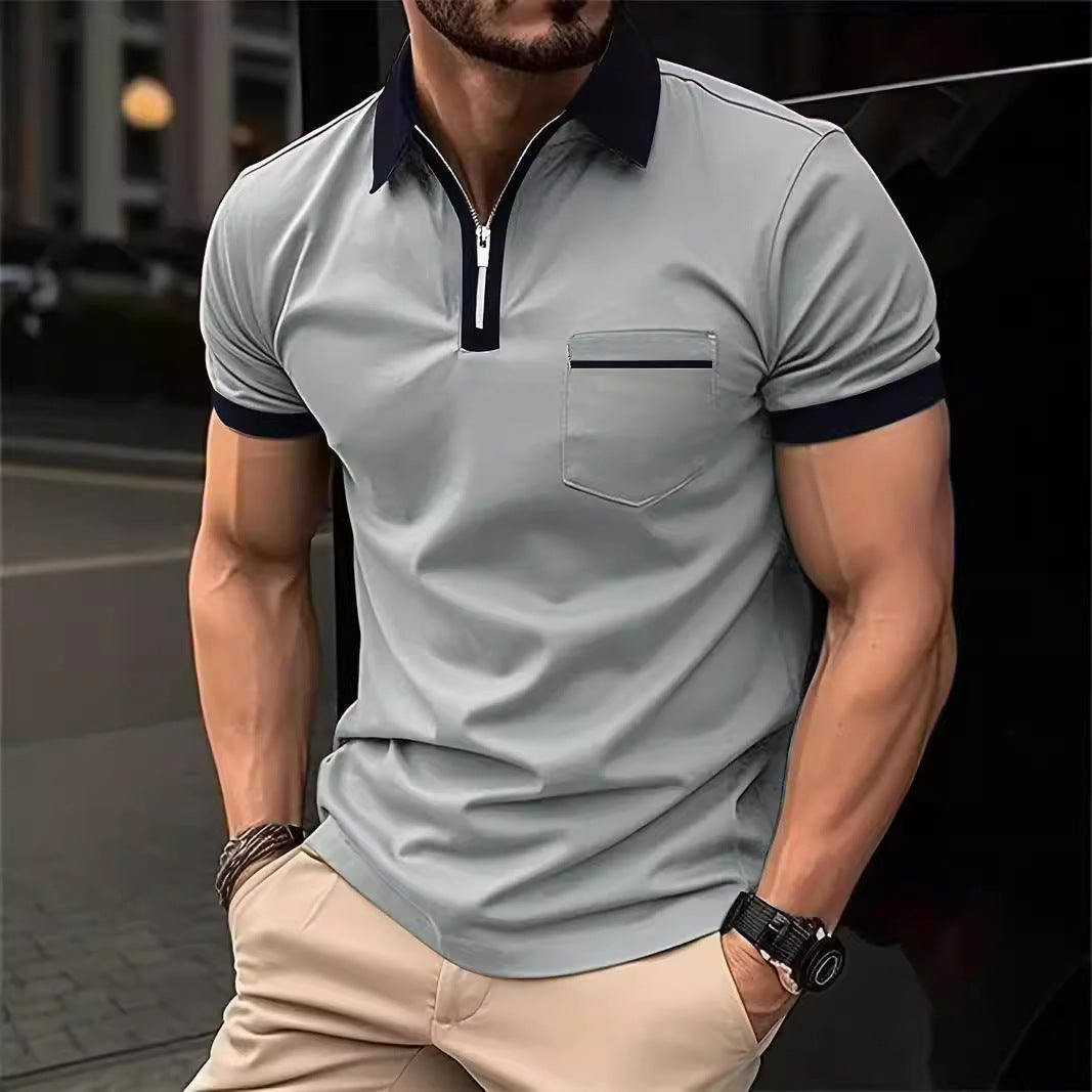 Men's Daily Casual Chest Pocket Short Sleeve