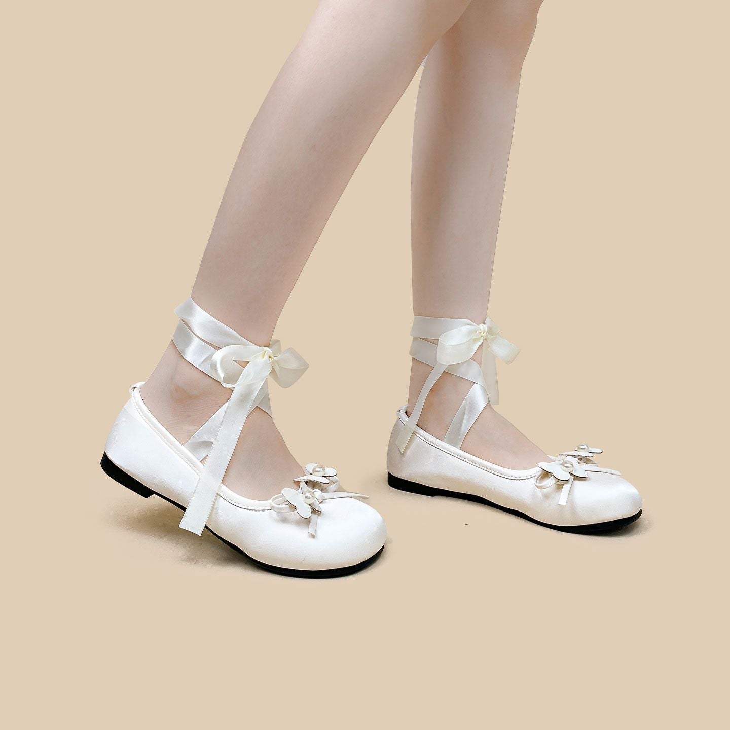 Women's French Leather Shoes Ballet
