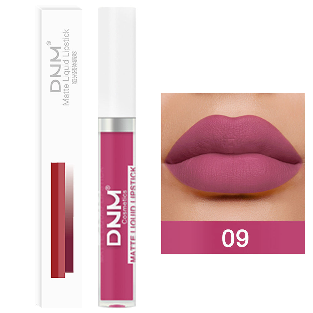 19-color Matte Lip Gloss Waterproof Long-lasting Long Lasting And Does Not Fade Lip Lacquer