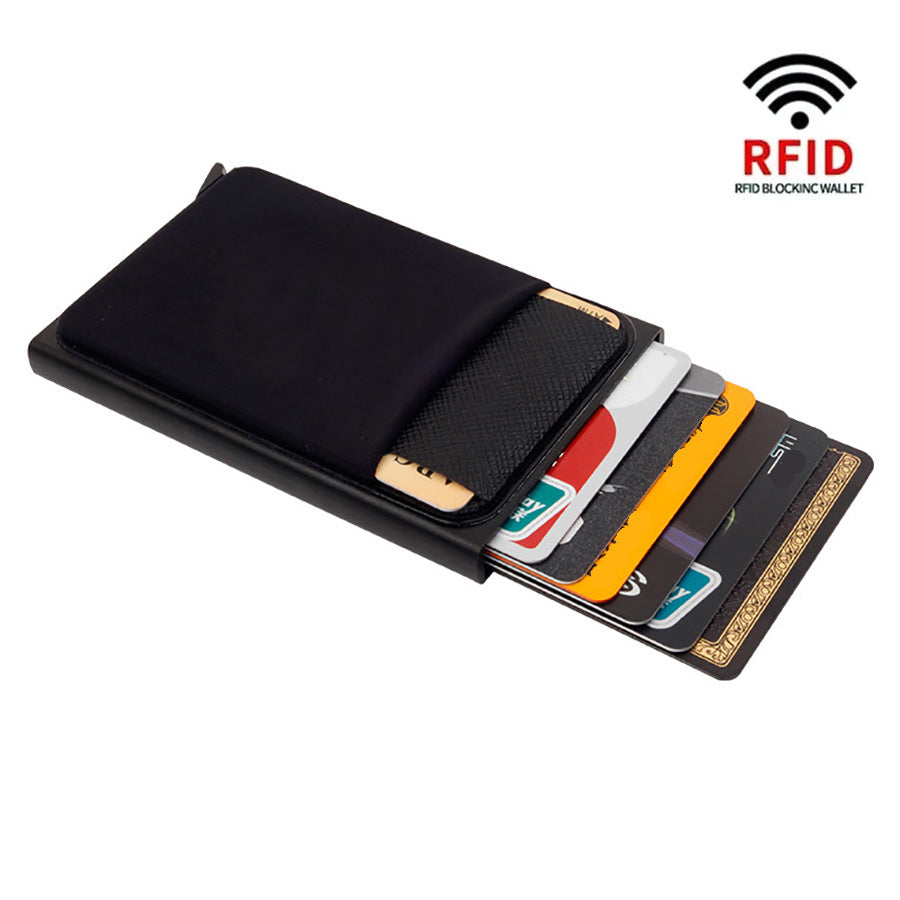 Add Purse Lycra Stickers Automatic Pop-up Anti-theft Credit Card Box
