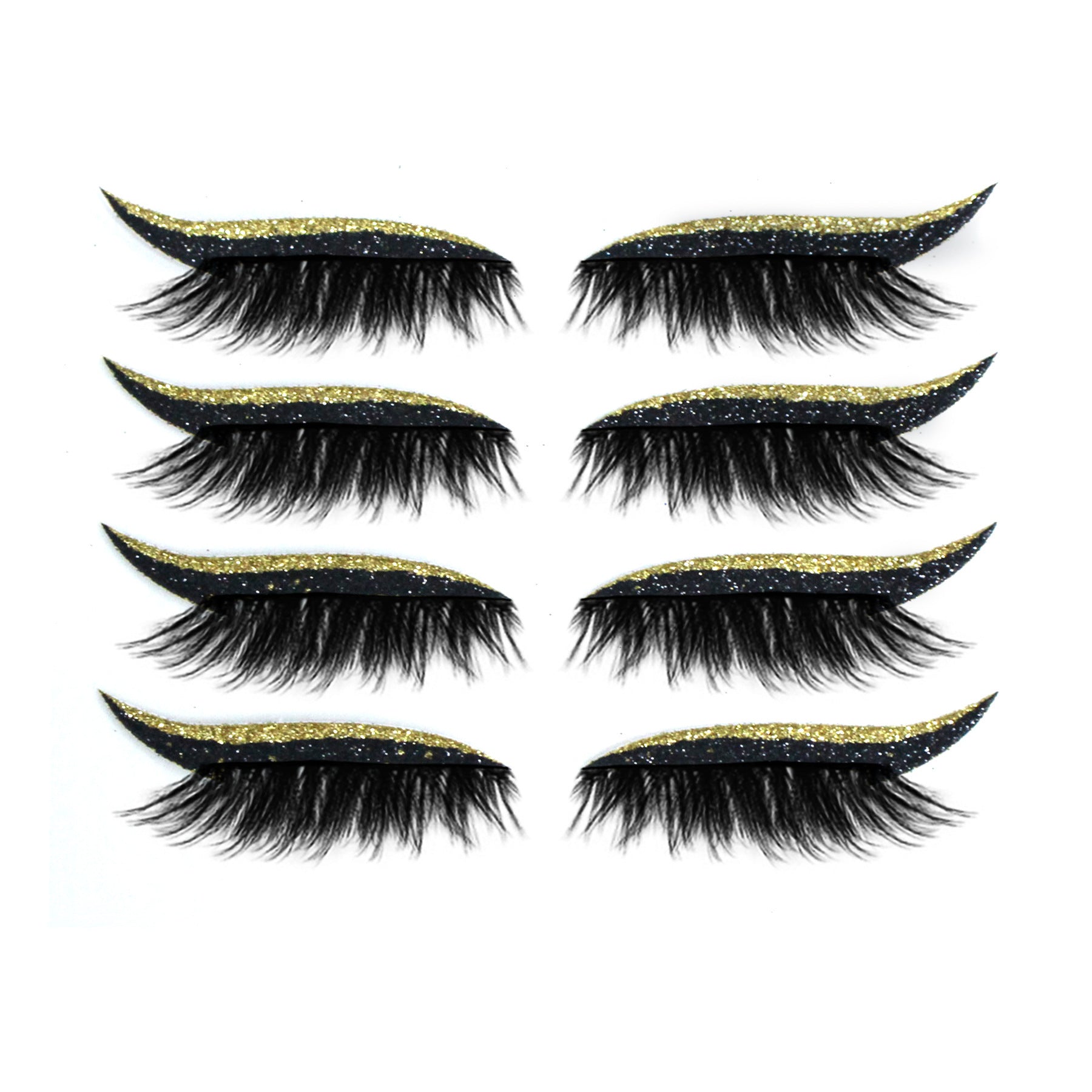 European And American Glitter Self-adhesive Eyeliner False Eyelash Stickers
