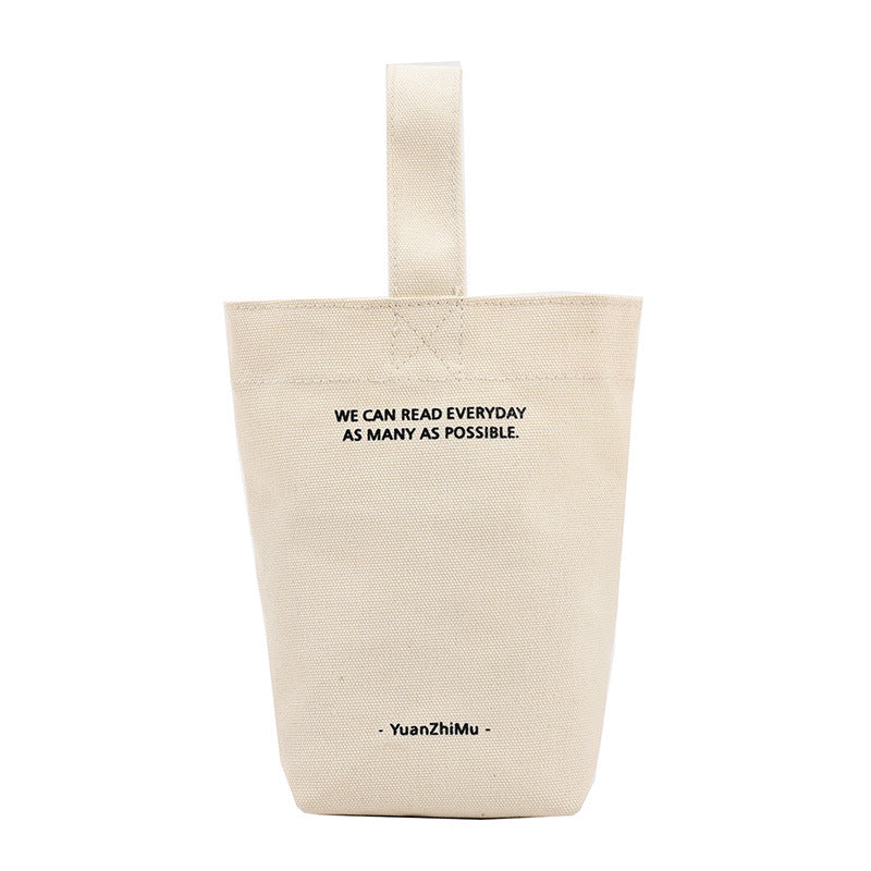 Canvas Lunch Solid Color Canvas Bag