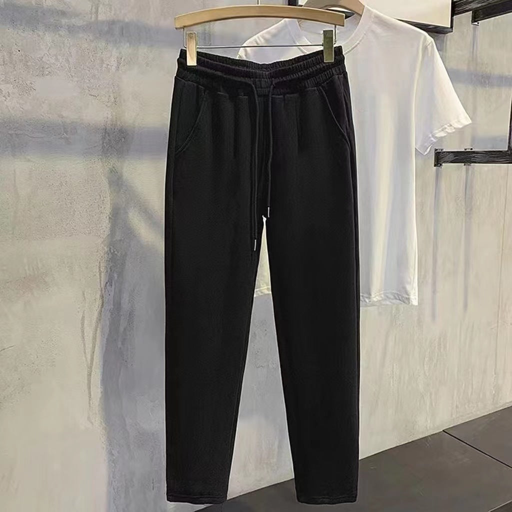 Men's Sports Jogger Pants Versatile Trend Casual Loose Straight Trousers