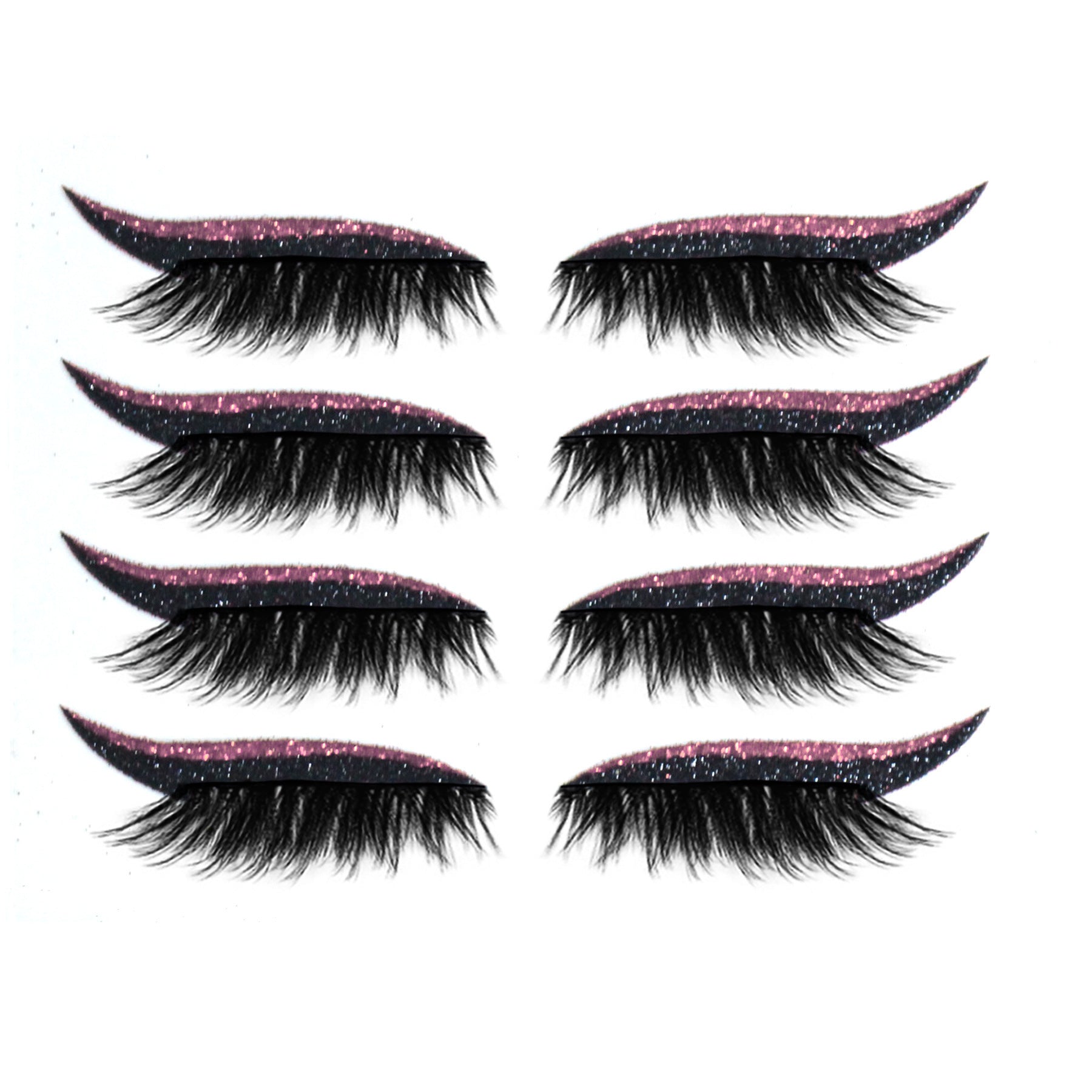 European And American Glitter Self-adhesive Eyeliner False Eyelash Stickers