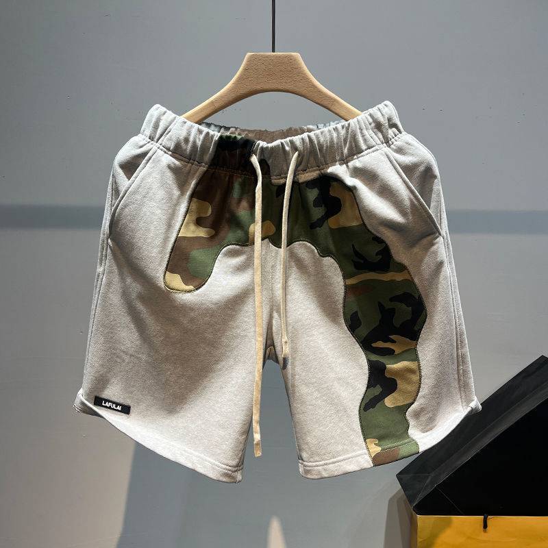 Loose Sports Shorts American Retro Heavy Casual Sweatpants