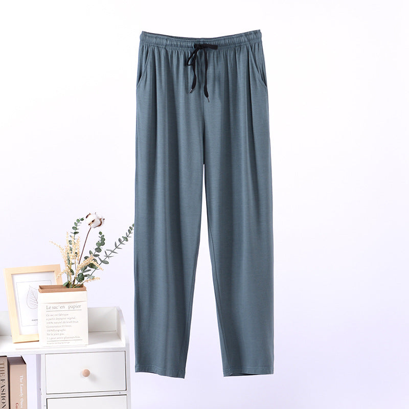 Men's Ice Silk Modal Men's Pajama Trousers Home Pants