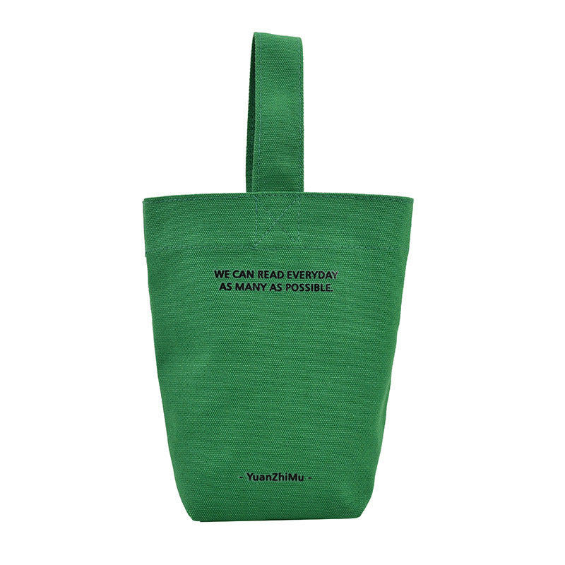 Canvas Lunch Solid Color Canvas Bag
