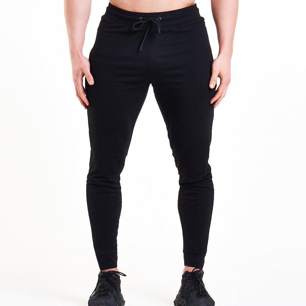 Sports And Leisure Workout Cotton Stretch Slim Trousers