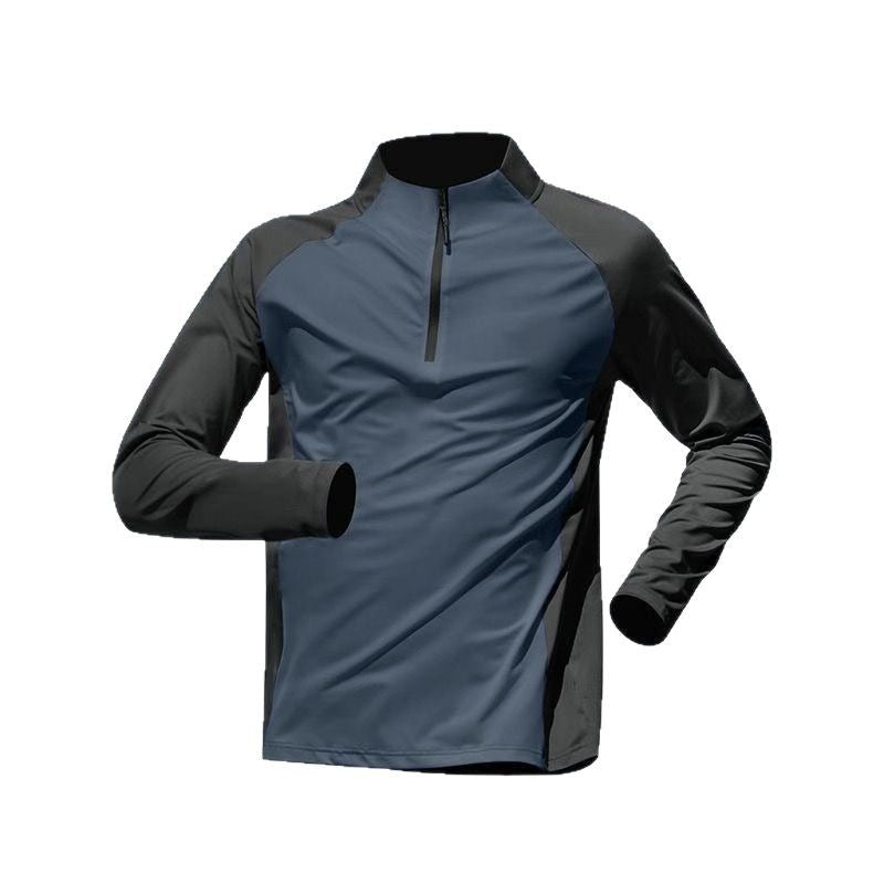 Half Zipper Training Wear Men's Quick Drying Clothes Long Sleeve Trousers Suit