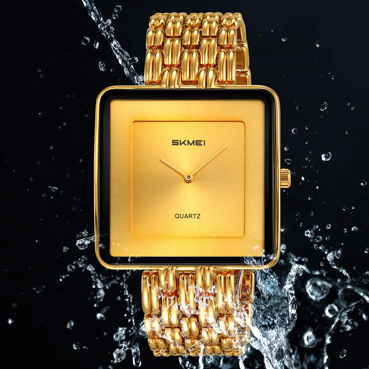 Skmei Simple Square Retro Men's Elegant Quartz Watch