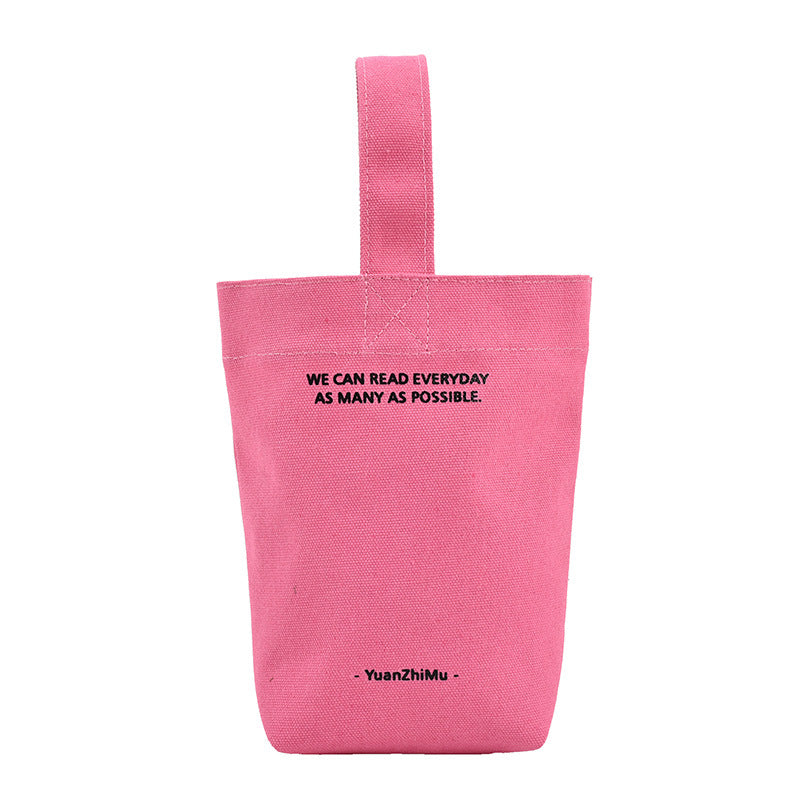 Canvas Lunch Solid Color Canvas Bag