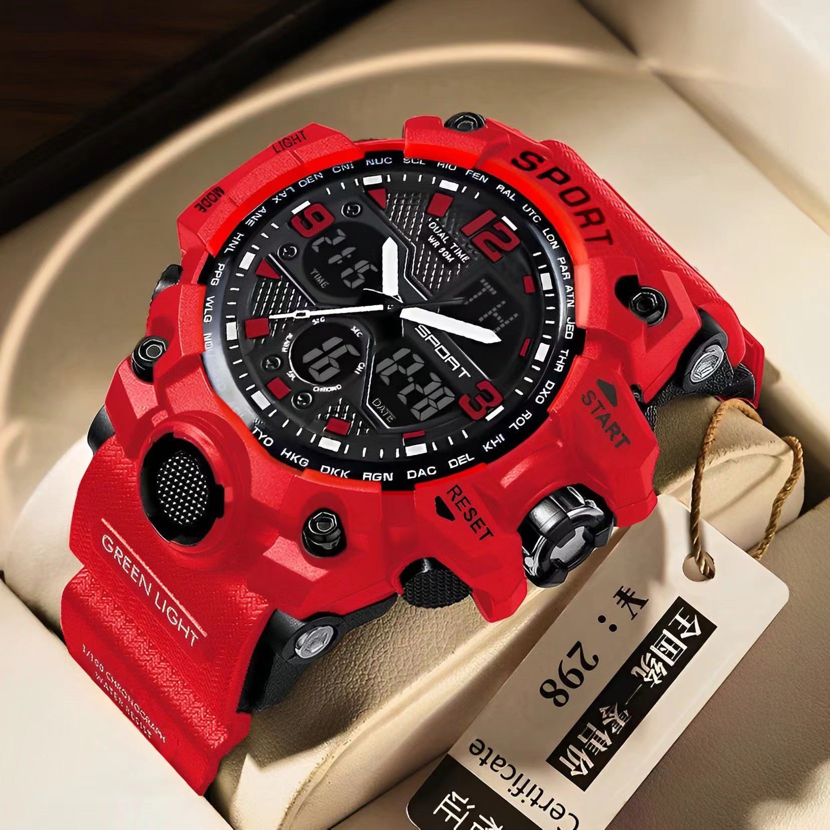 Rugged Boys’ Sports Digital Watch – Shockproof & Waterproof Design for Teens