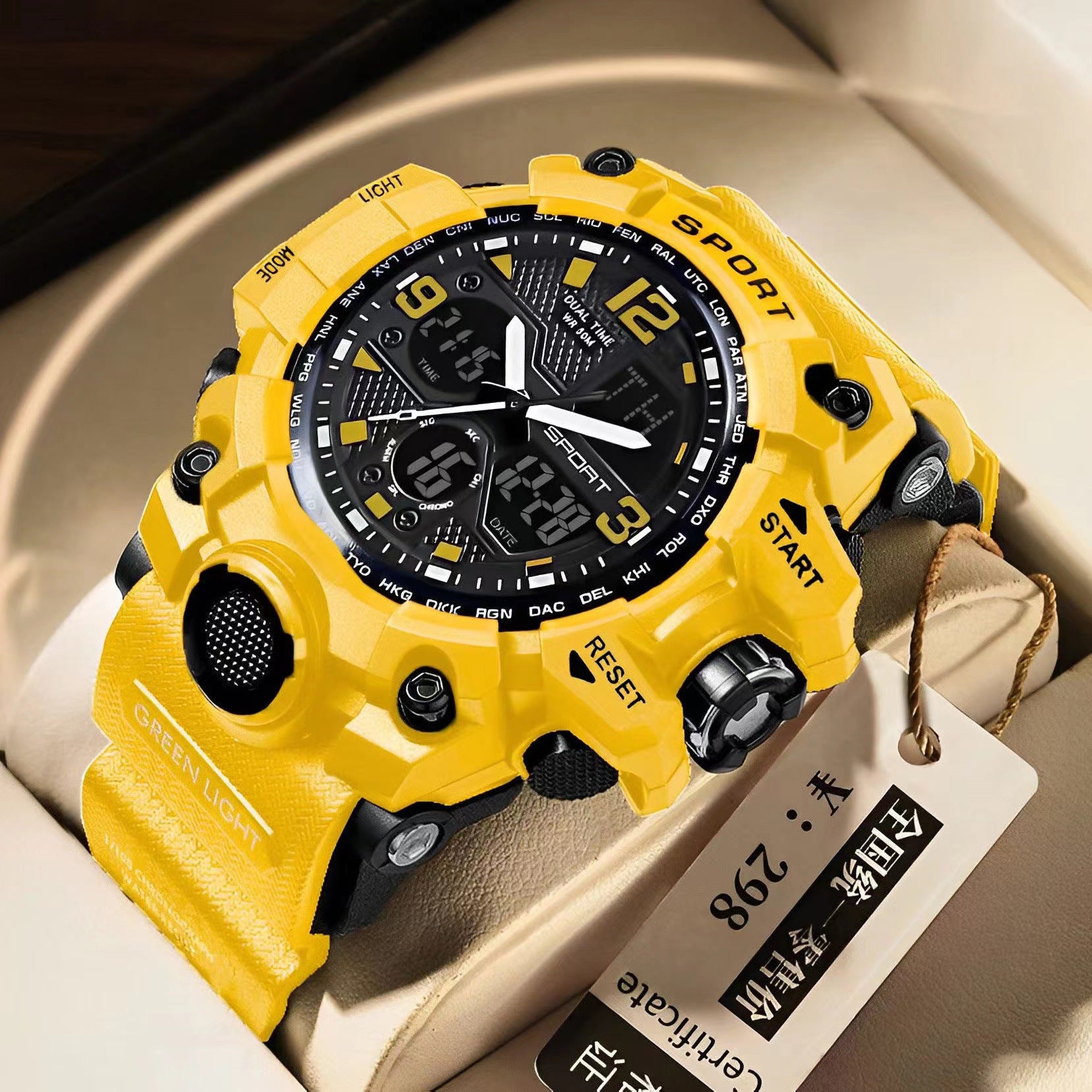 Rugged Boys’ Sports Digital Watch – Shockproof & Waterproof Design for Teens
