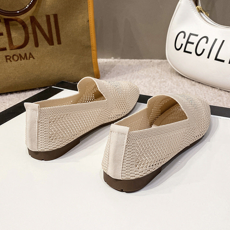 Women's Old Beijing Cloth Hollow Hole Shoes