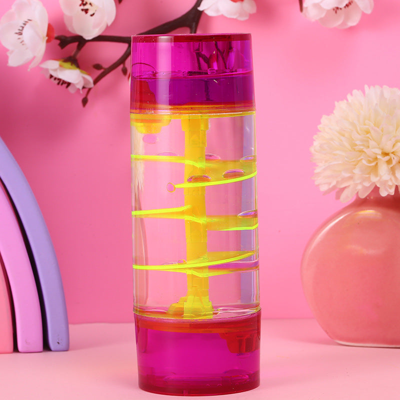Creative Column Rotary Wheel Oil Drop Hourglass Jelly Color