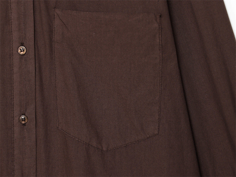 Women's Pocket Poplin Shirt