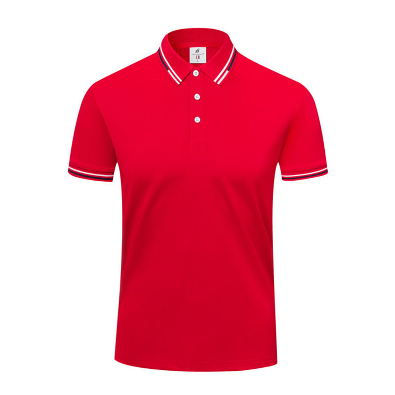 ICE Cotton Lapel Summer Short-sleeved Casual Polo Shirt