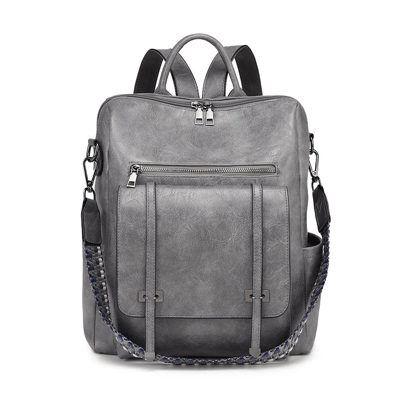 Retro Women's Backpack High-grade Soft Leather