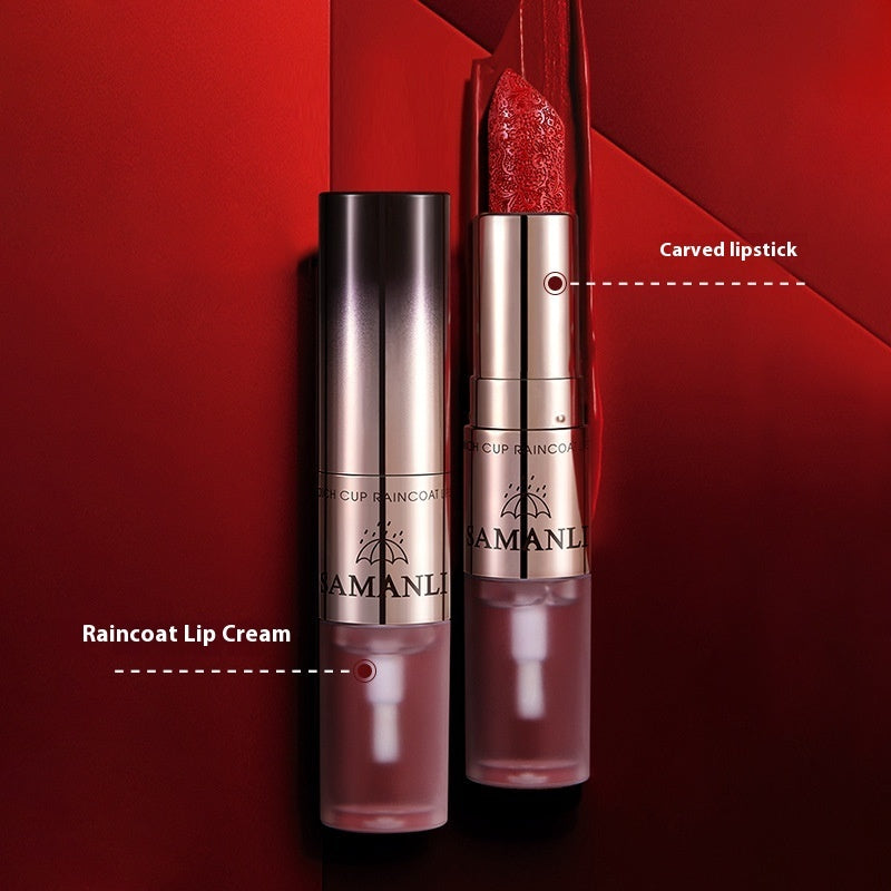 Solid Color Raincoat Lipstick No Stain On Cup Matte