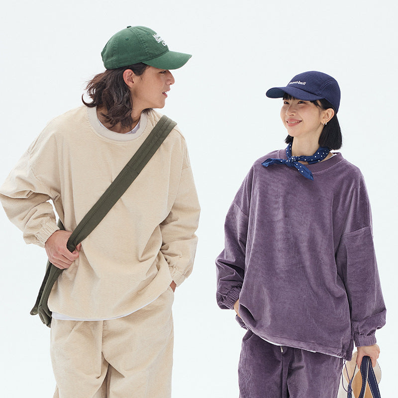 Vintage Corduroy Pullover Sweater For Men And Women