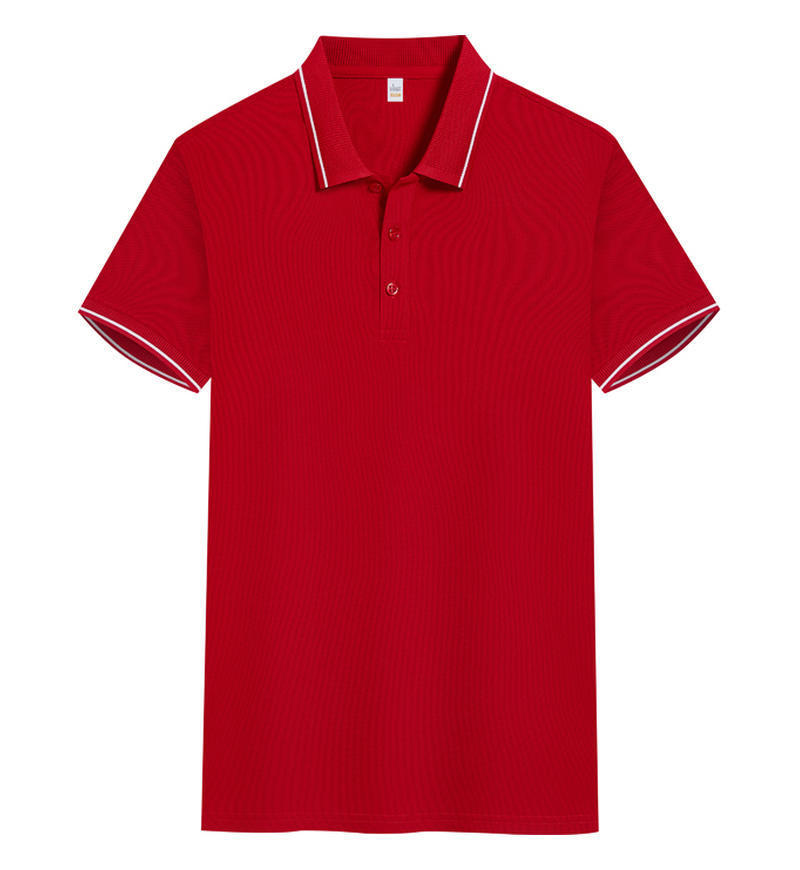 Polo Shirt Short Sleeve Lapel Printing Overalls