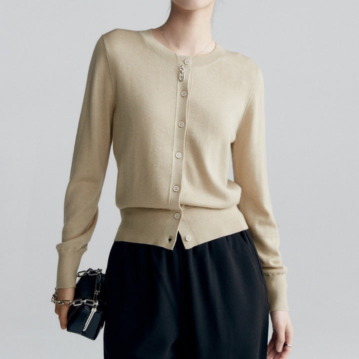 Spring And Autumn Fashion Temperament Wild Thin Bottoming Top For Women