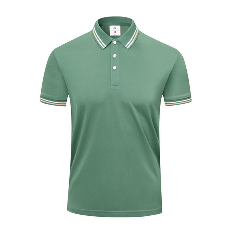 ICE Cotton Lapel Summer Short-sleeved Casual Polo Shirt
