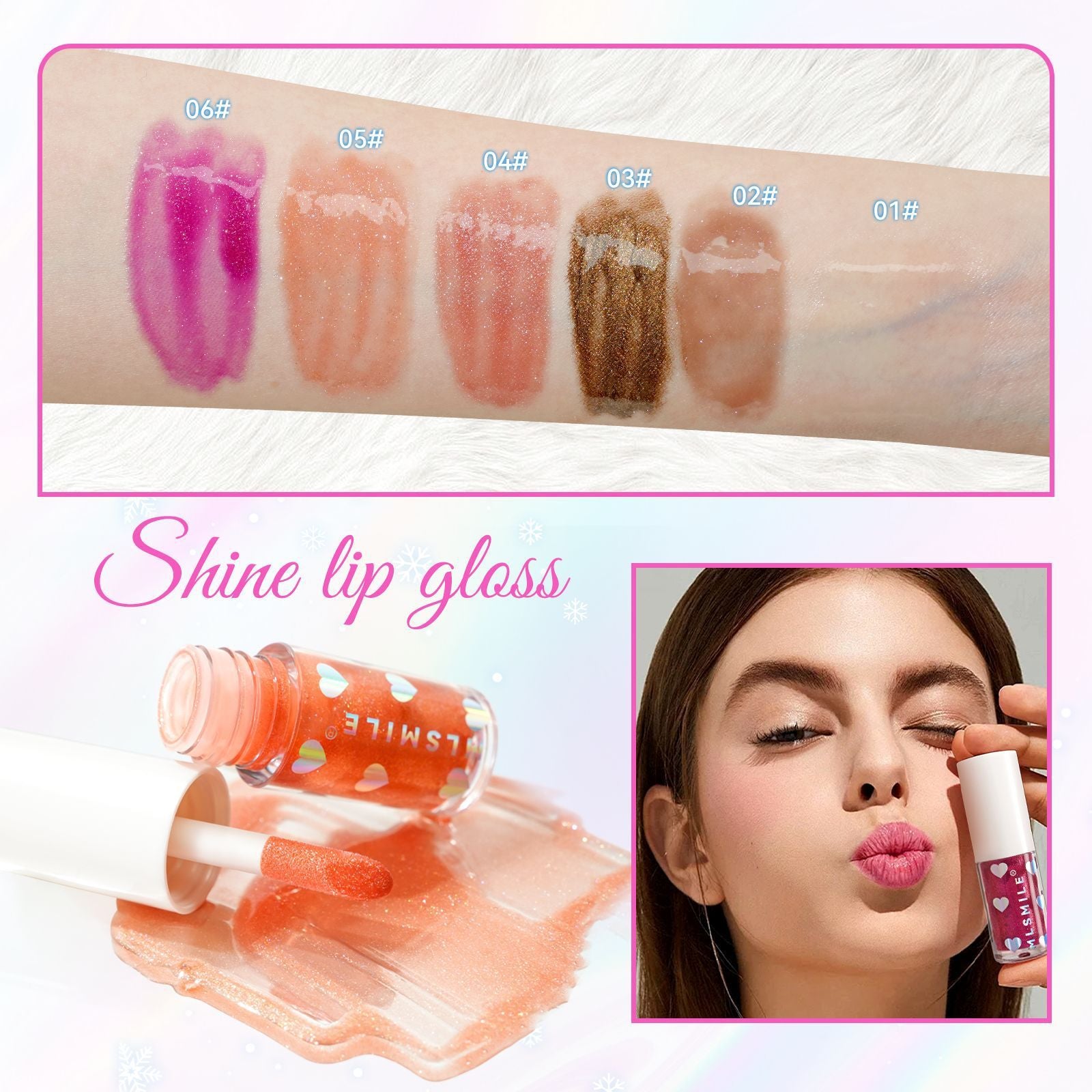 Pearlescent Lipstick Lip Glaze Double Package Suit