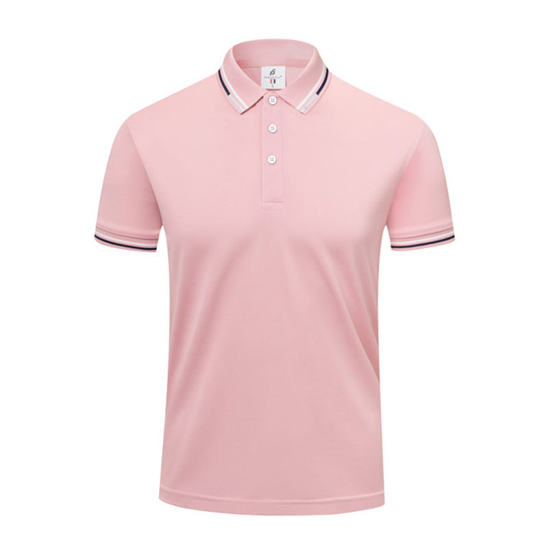 ICE Cotton Lapel Summer Short-sleeved Casual Polo Shirt