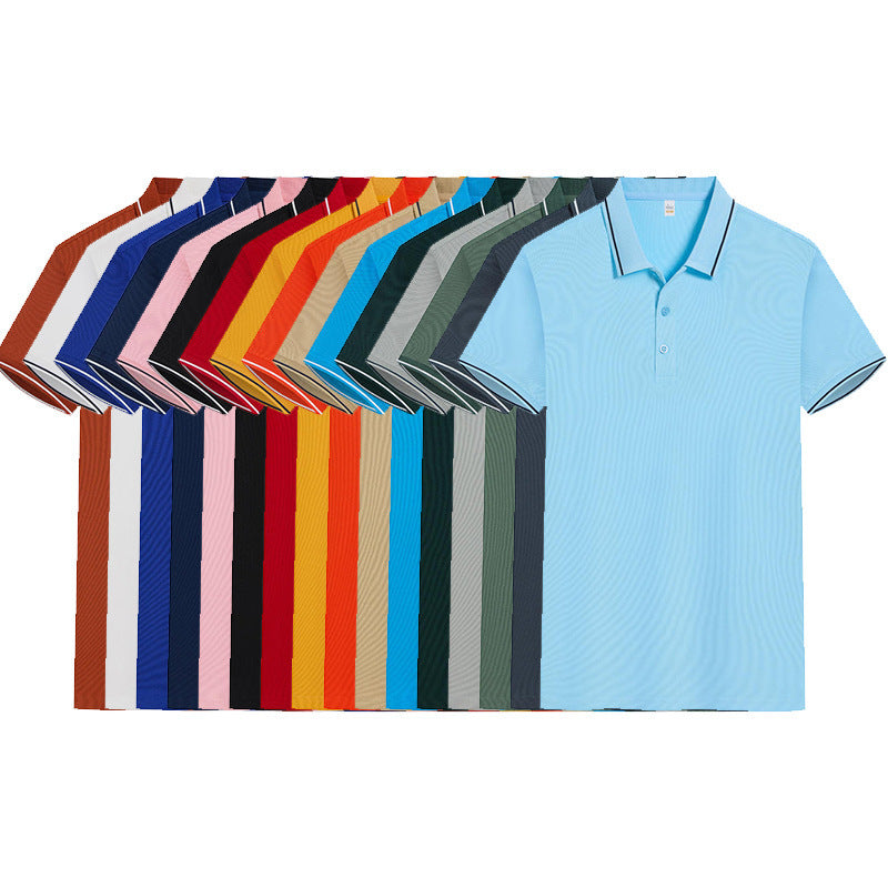 Polo Shirt Short Sleeve Lapel Printing Overalls
