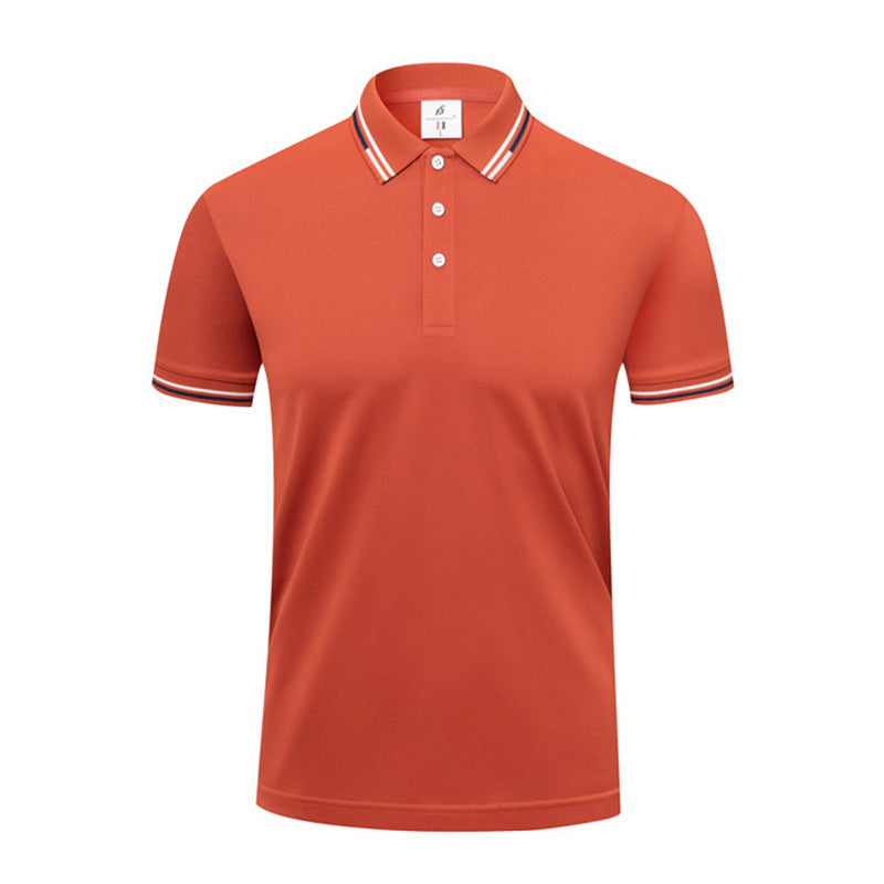 ICE Cotton Lapel Summer Short-sleeved Casual Polo Shirt