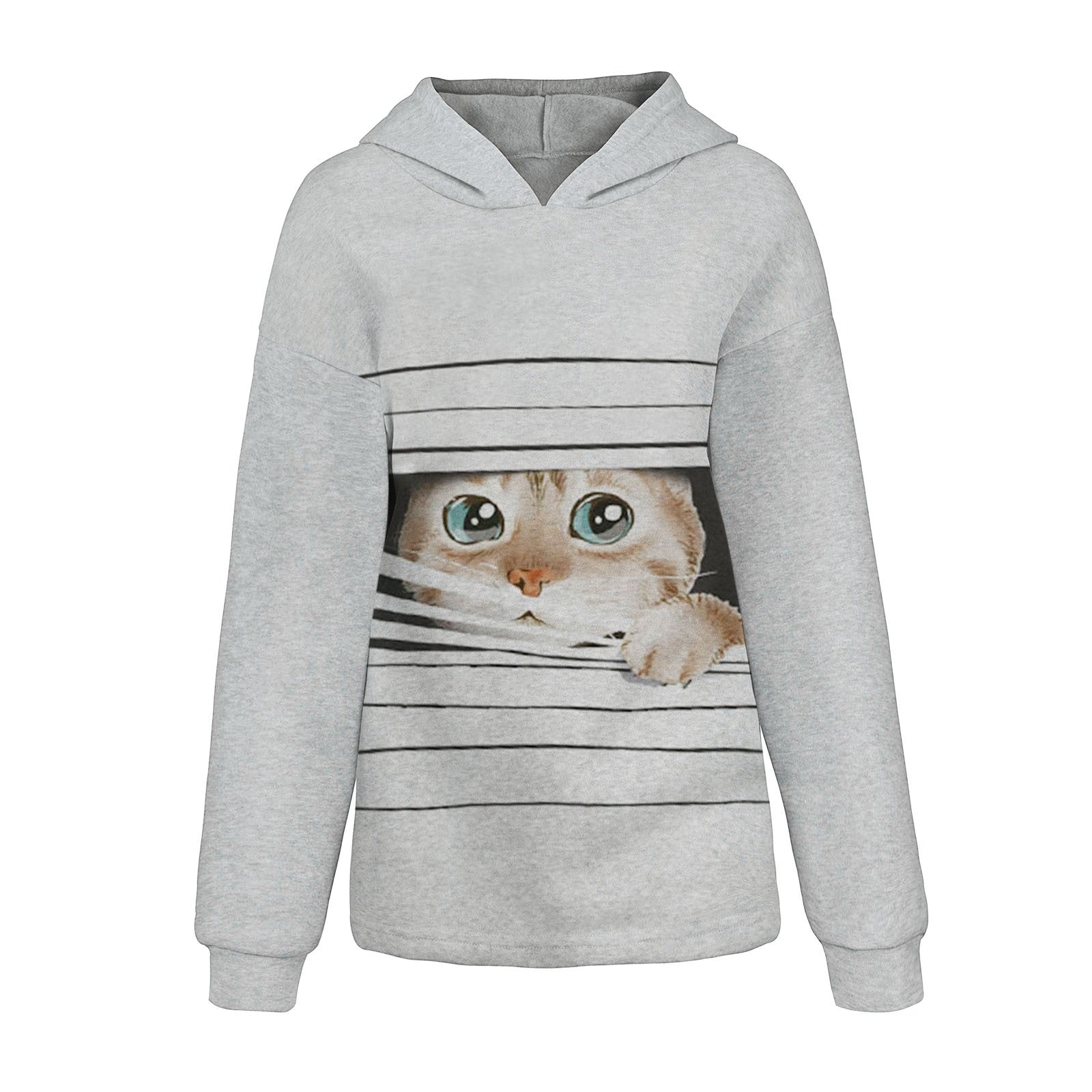 Long Sleeve Hooded Lady Fleece Shirt