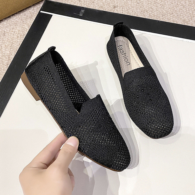 Women's Old Beijing Cloth Hollow Hole Shoes