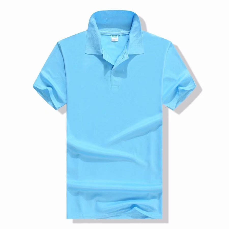 Mercerized Cotton Half Sleeve Culture Lapel Short Sleeve