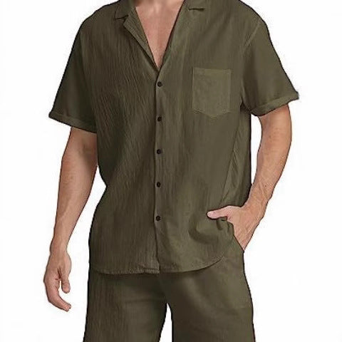 Men's Summer Sports Short-sleeved Shorts Suit