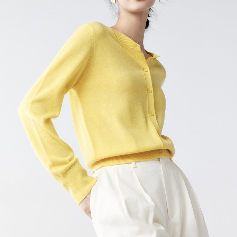 Spring And Autumn Fashion Temperament Wild Thin Bottoming Top For Women